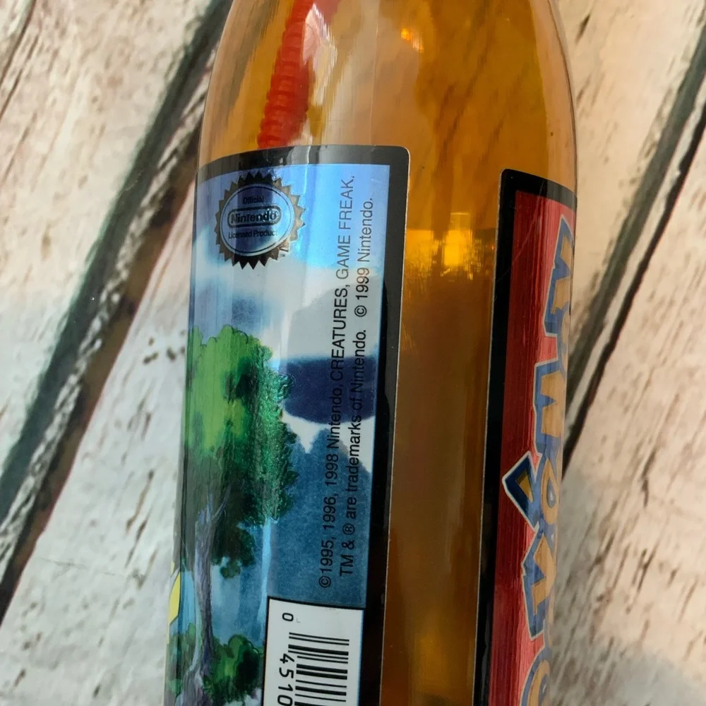 Pokémon Nintendo Water Bottle Straw‎ Vintage